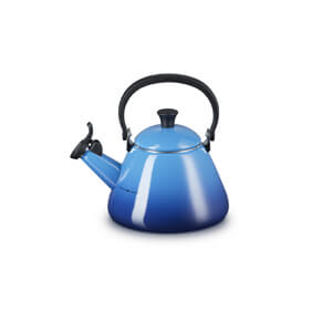 Le Creuset Azure Blue Kone Kettle with Fixed Whistle 1.6L